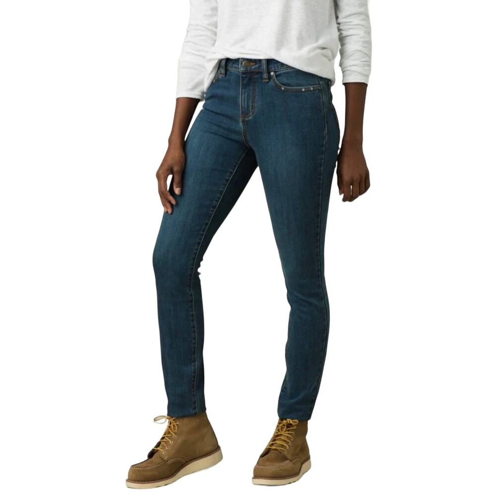 PrAna Sienna High Rise Blue Denim Skinny Jeans Size 6 BNWT